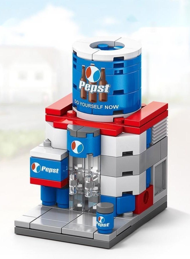 99-Piece Mini Street Pepst Store Building Block Toy