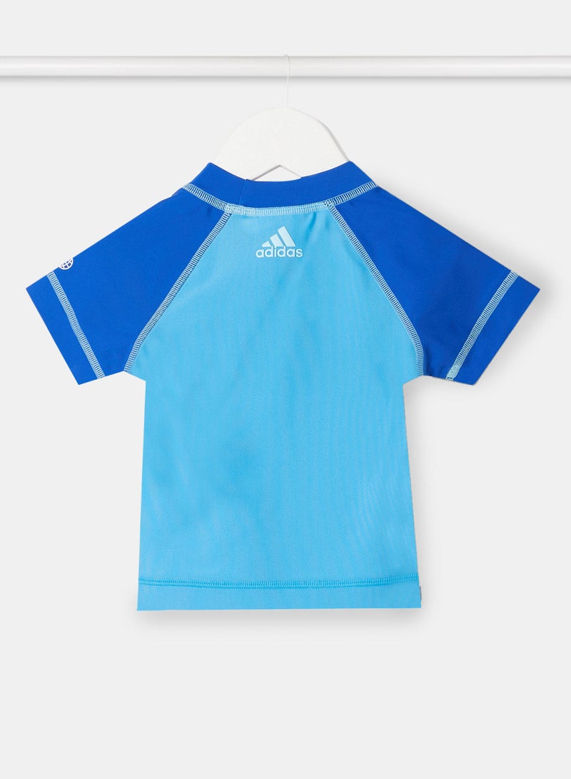 Boys Short Sleeve Swim Top