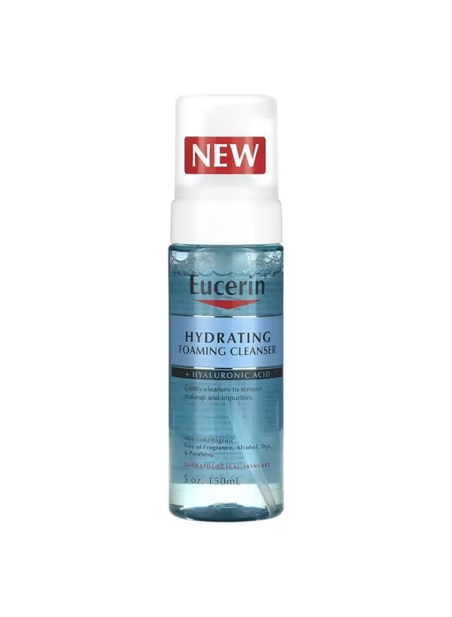 Eucerin, Hydrating Foaming Cleanser + Hyaluronic Acid, 5 oz (150 ml)