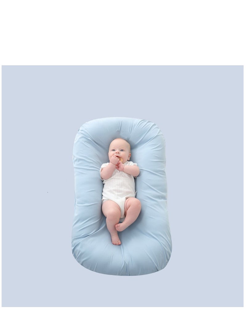 Portable Baby Lounger: Newborn Bassinet, Hypoallergenic Cotton Fabric Sleep Crib, Baby Nest for Sleeping - Essential Baby Bed for Bedroom