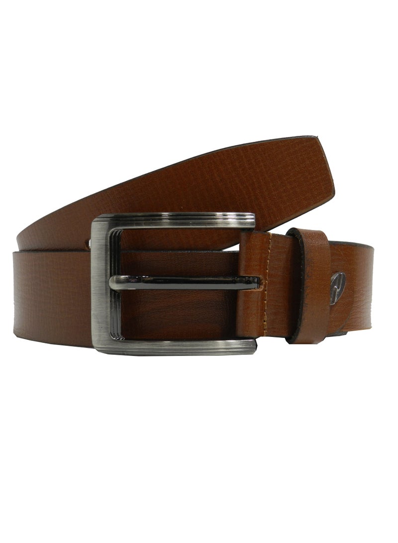 GENUINE LEATHER 40MM FORMAL AND CASUAL TAN BELT FOR MENS