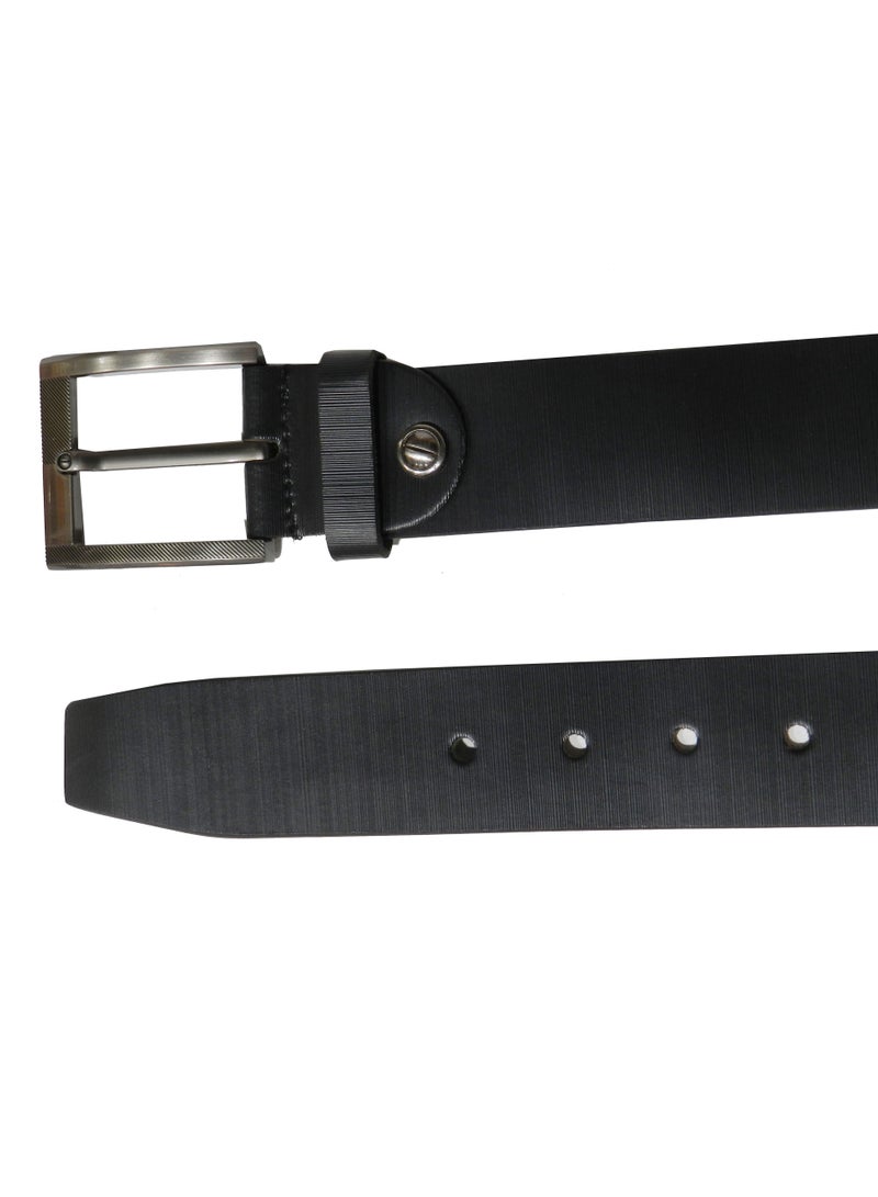 GENUINE LEATHER 40 MM FORMAL AND CASUAL BLACK BELT FOR MENS
