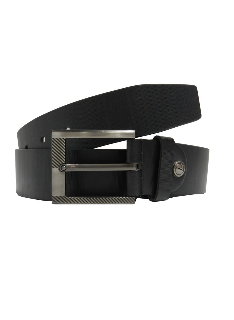 GENUINE LEATHER 40 MM FORMAL AND CASUAL BLACK BELT FOR MENS