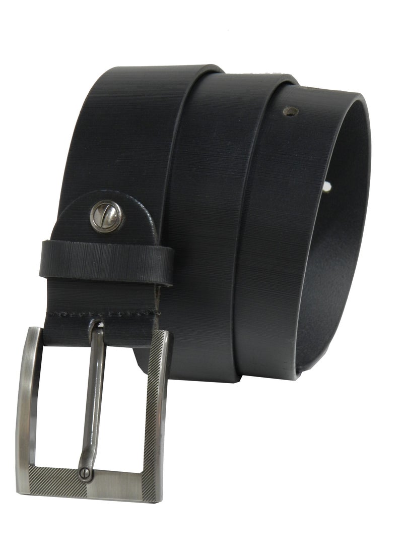 GENUINE LEATHER 40 MM FORMAL AND CASUAL BLACK BELT FOR MENS