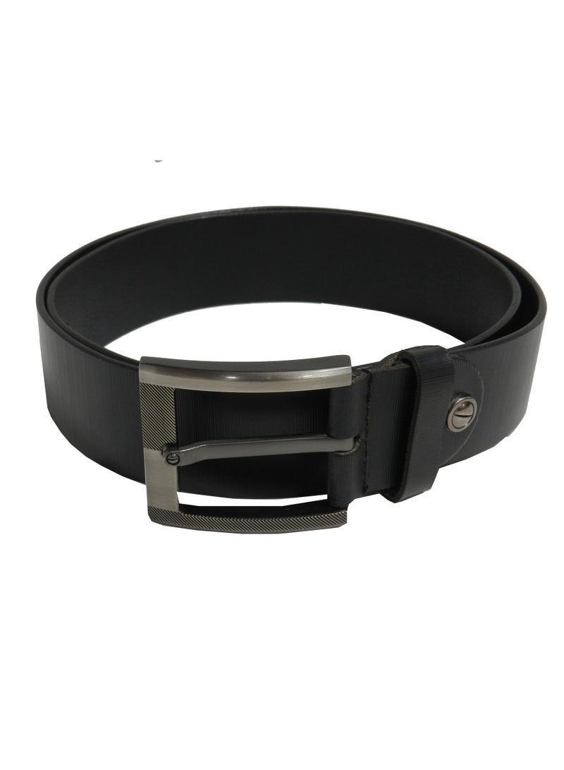 GENUINE LEATHER 40 MM FORMAL AND CASUAL BLACK BELT FOR MENS