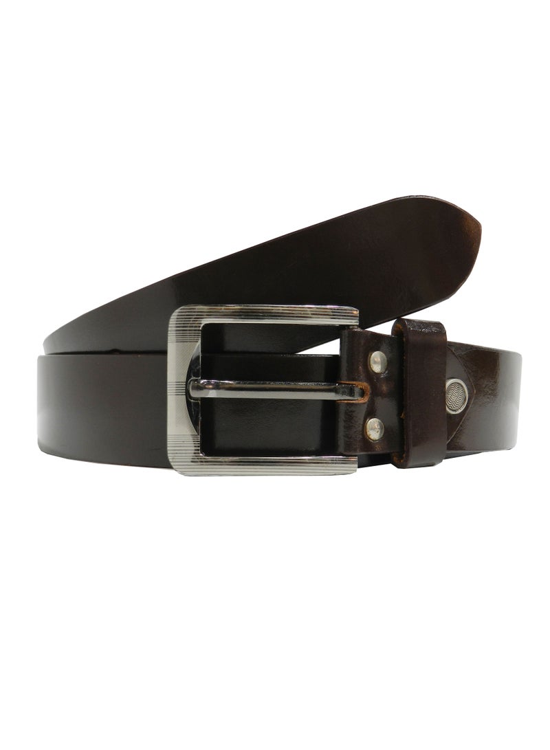 GENUINE LEATHER 40MM FORMAL AND CASUAL BROWN BELT FOR MENS