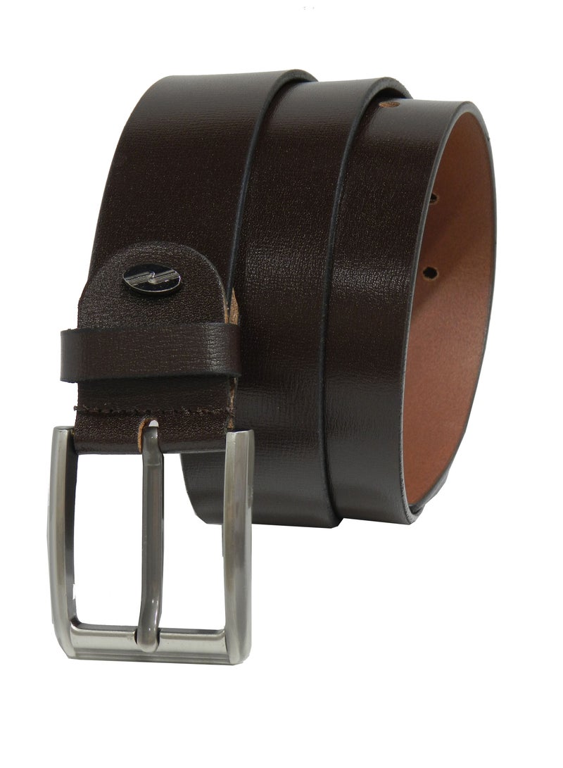GENUINE LEATHER 40MM FORMAL AND  AND CASUAL BROWN BELT FOR MENS