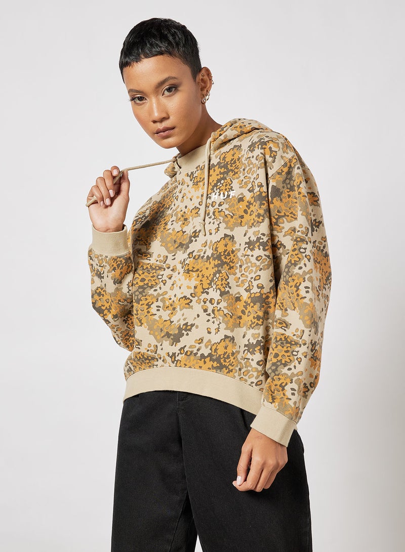 Contra Camo Print Hoodie