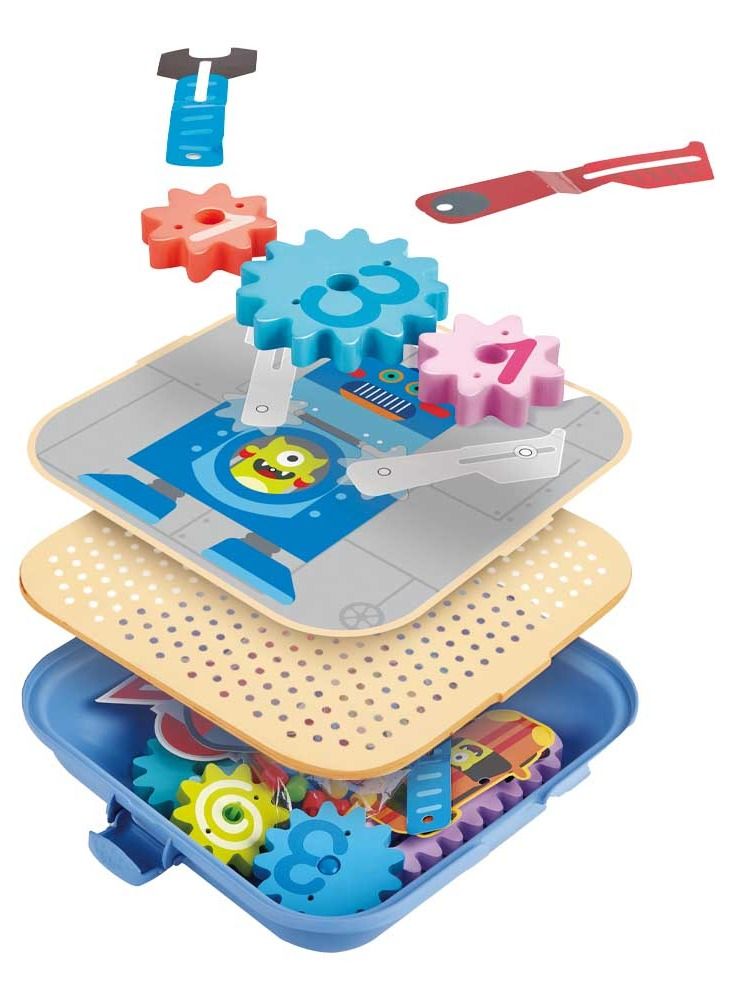 Hape Cogworks Experimental Educational Wooden Playset 115pcs