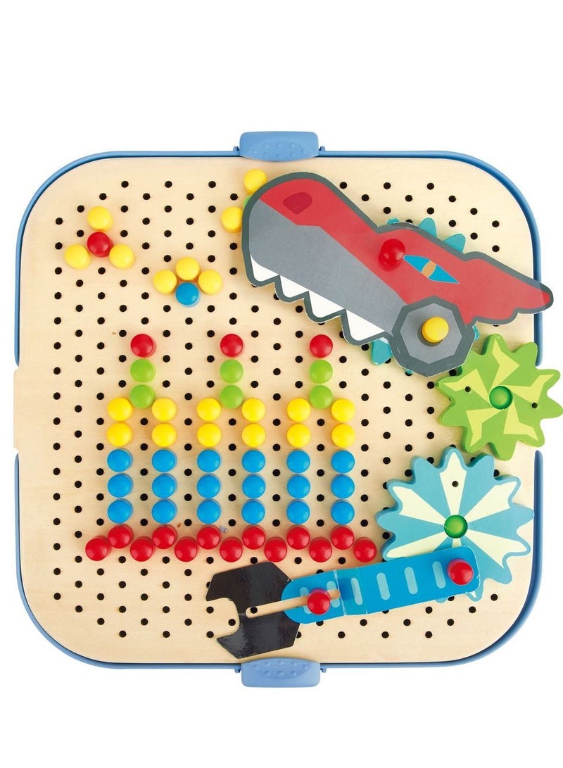 Hape Cogworks Experimental Educational Wooden Playset 115pcs