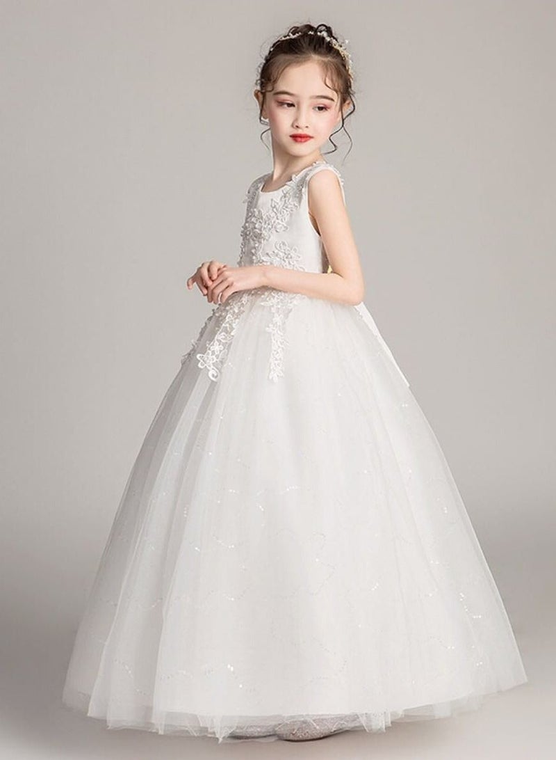 Kids Clothing For Birthday Wedding Party White Color