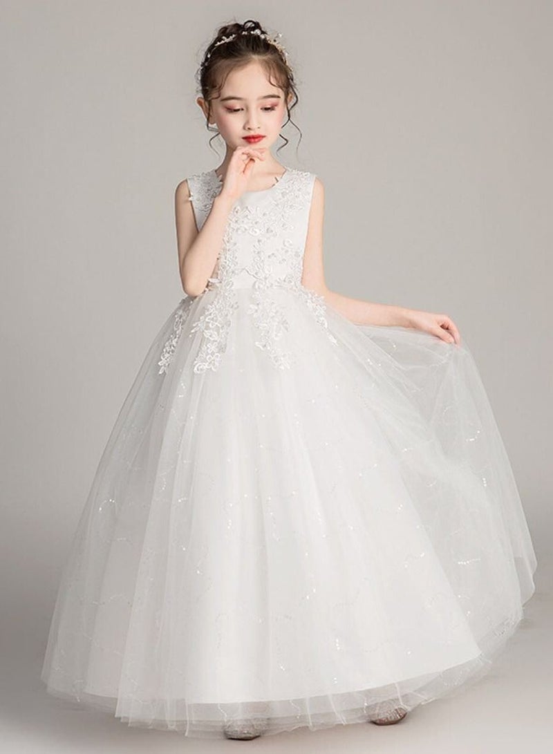 Kids Clothing For Birthday Wedding Party White Color