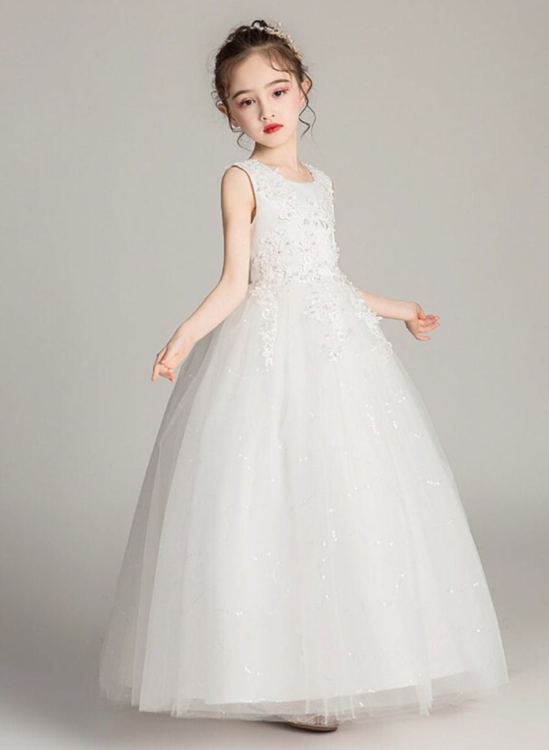 Kids Clothing For Birthday Wedding Party White Color