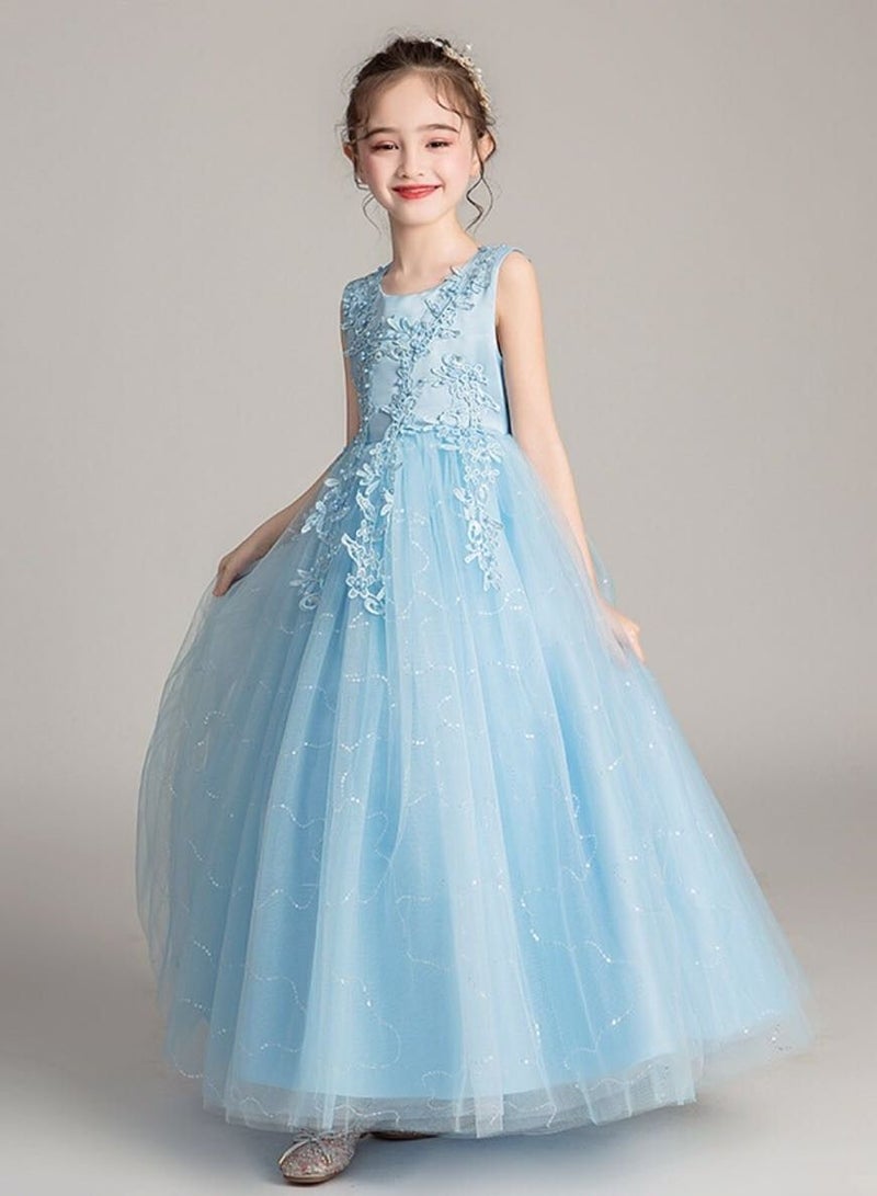 Kids Clothing For Birthday Wedding Party Blue Color
