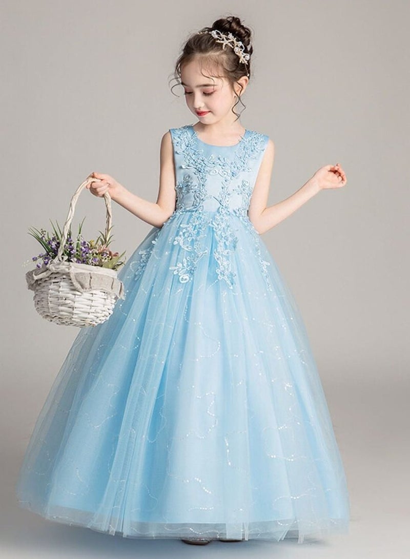 Kids Clothing For Birthday Wedding Party Blue Color