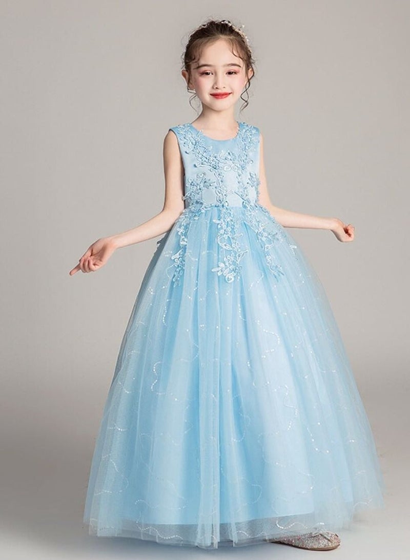 Kids Clothing For Birthday Wedding Party Blue Color