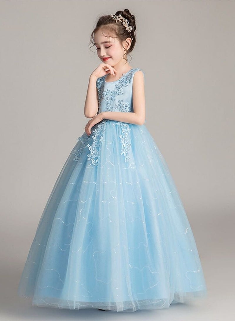Kids Clothing For Birthday Wedding Party Blue Color