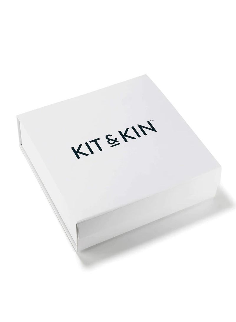 Kit & Kin All‑in‑One Baby Onesie – Super Soft 100 % Organic Cotton │ Easy Zip‑Up & Safety Placket │ Fold‑Over Mitts & Feet 0-3 Months