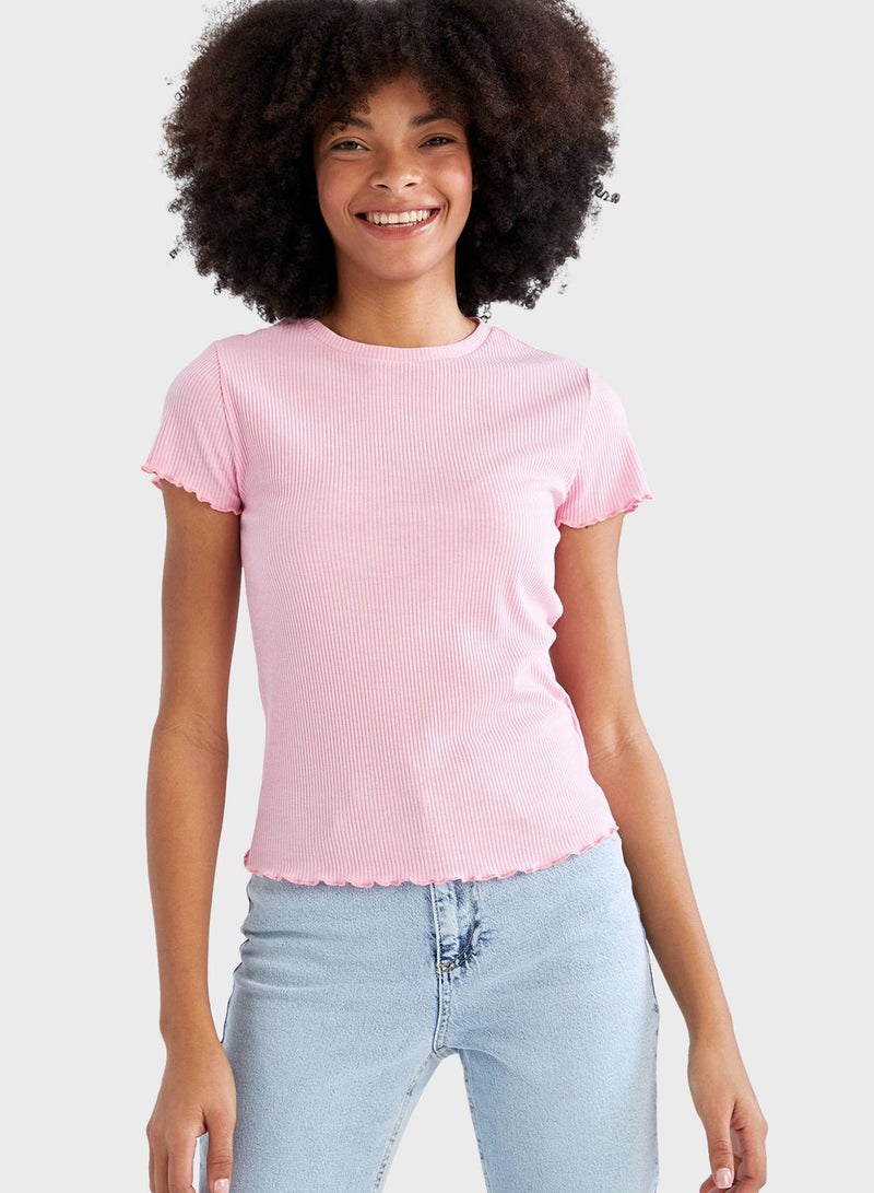 Regular Fit V-Neck Short Sleeve T-Shirt
