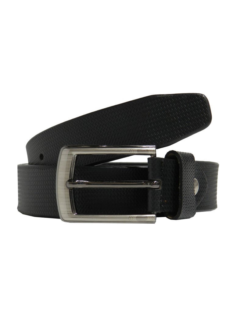 GENUINE LEATHER 30 MM FROMAL BELT FOR UNISEX IN BLACK