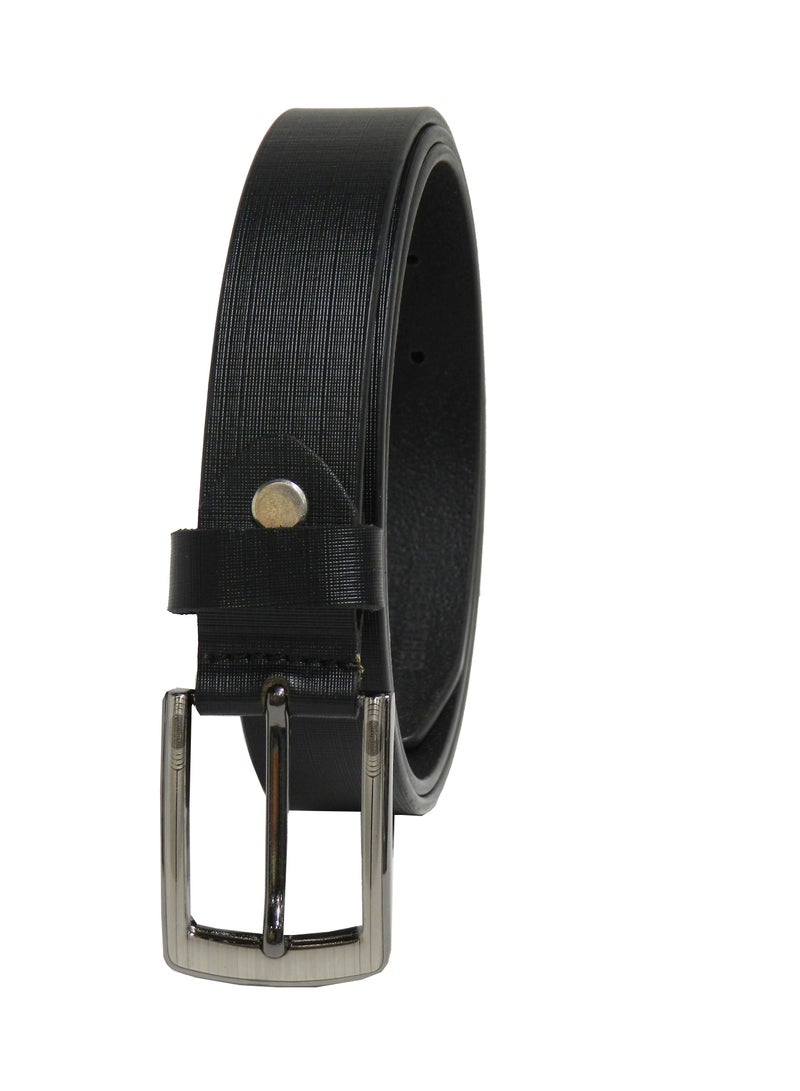GENUINE LEATHER 30 MM FROMAL BELT FOR UNISEX IN BLACK