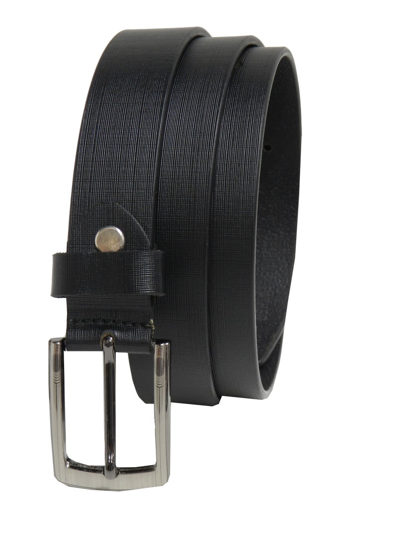 GENUINE LEATHER 30 MM FROMAL BELT FOR UNISEX IN BLACK
