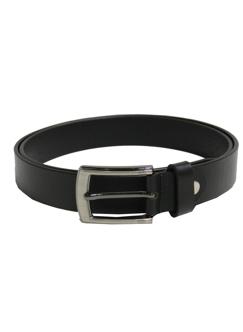 GENUINE LEATHER 30 MM FROMAL BELT FOR UNISEX IN BLACK