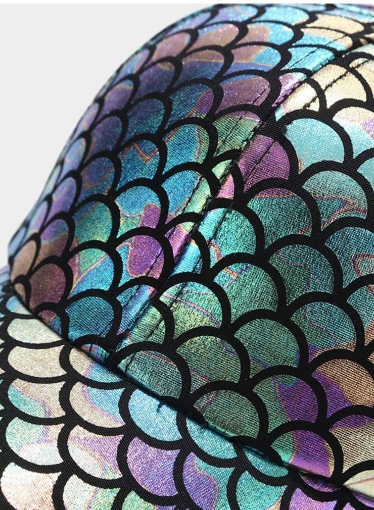 Baseball Cap, Adjustable Fish Scales Sun Visor Hats