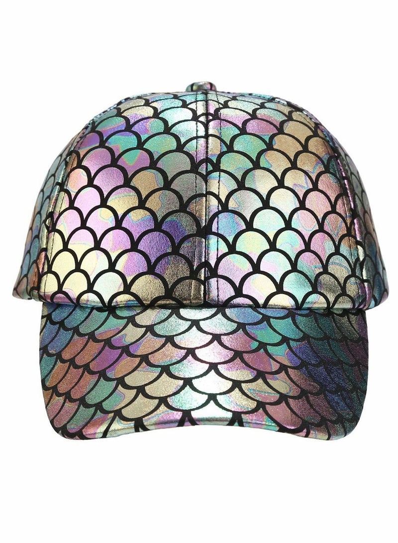 Baseball Cap, Adjustable Fish Scales Sun Visor Hats
