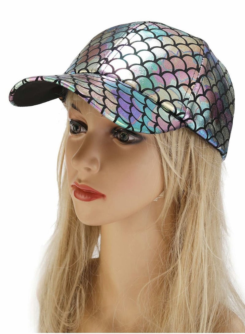 Baseball Cap, Adjustable Fish Scales Sun Visor Hats