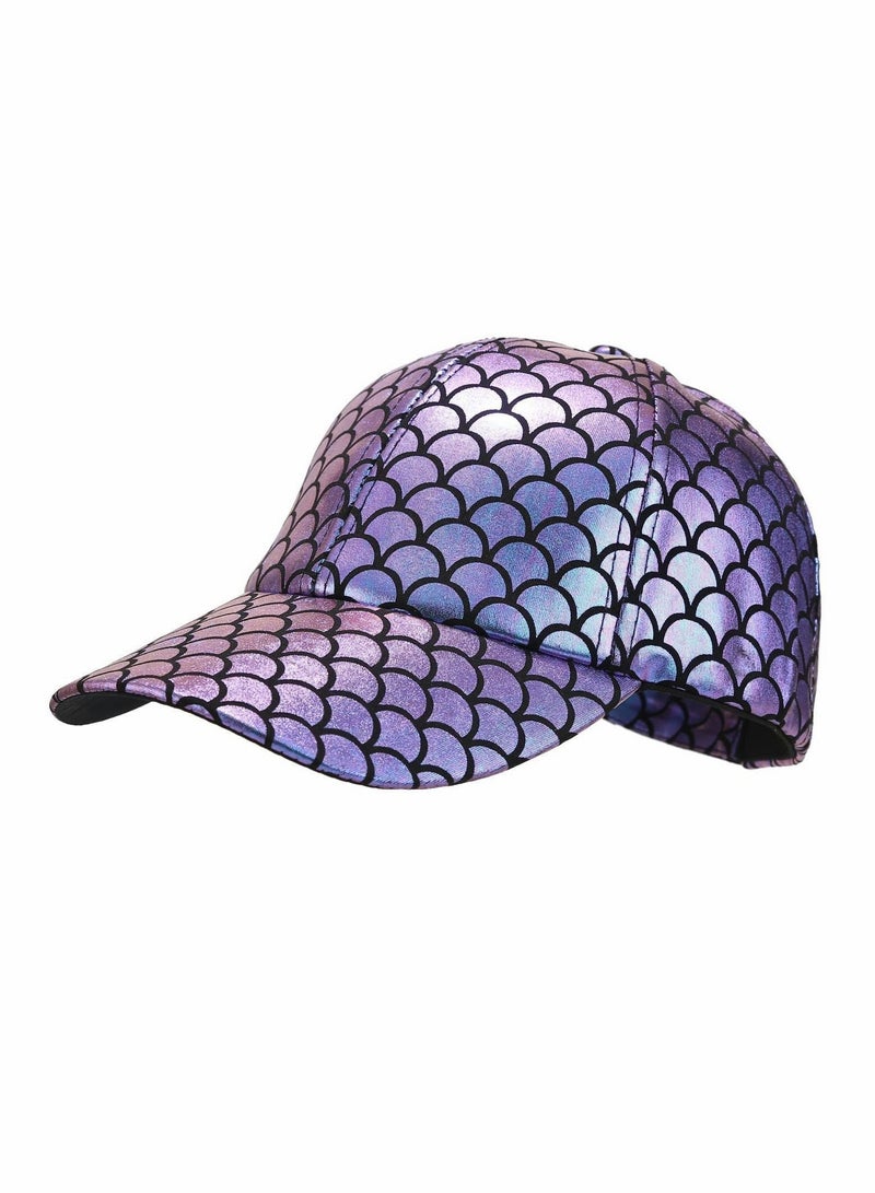 Baseball Cap, Adjustable Fish Scales Sun Visor Hats