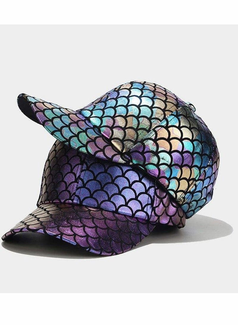 Baseball Cap, Adjustable Fish Scales Sun Visor Hats