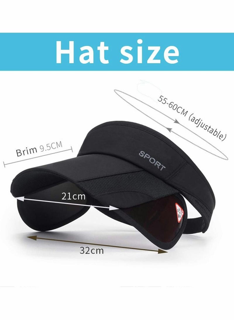 Summer Sun Visor Hat UV Protection Beach Adjustable Golf Tennis Volleyball Cap