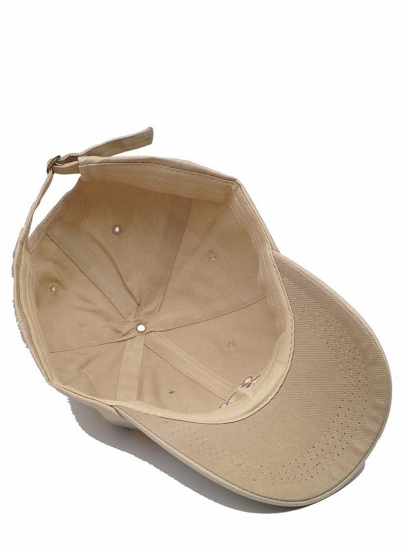 Cute Bear Embroidery Cotton Hat Hip-Hop Baseball Cap Adjustable for Unisex Hats