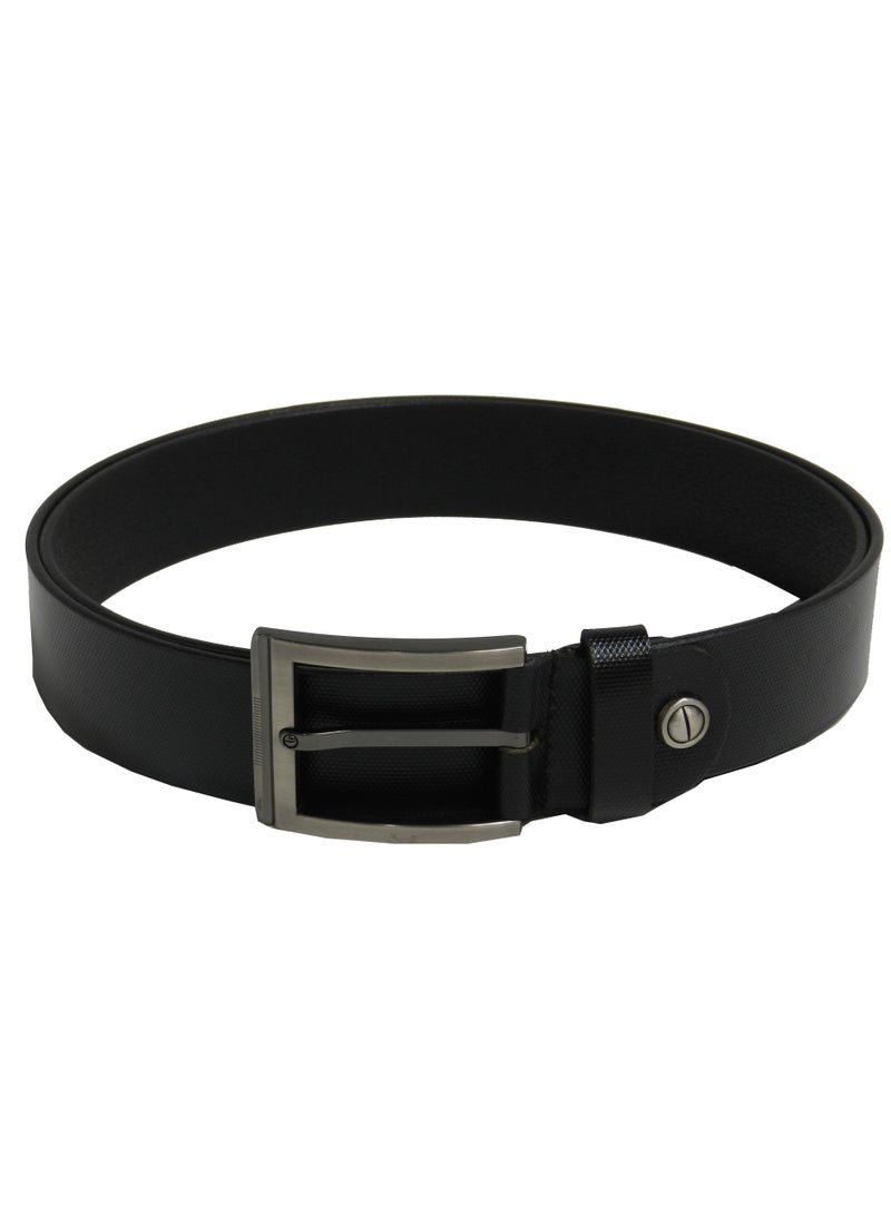 GENUINE LEATHER 35MM FORMAL AND CASUAL BLACK BELT FOR MENS