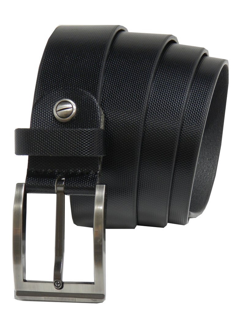 GENUINE LEATHER 35MM FORMAL AND CASUAL BLACK BELT FOR MENS