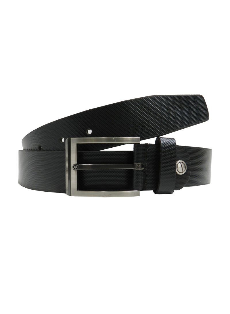 GENUINE LEATHER 35MM FORMAL AND CASUAL BLACK BELT FOR MENS