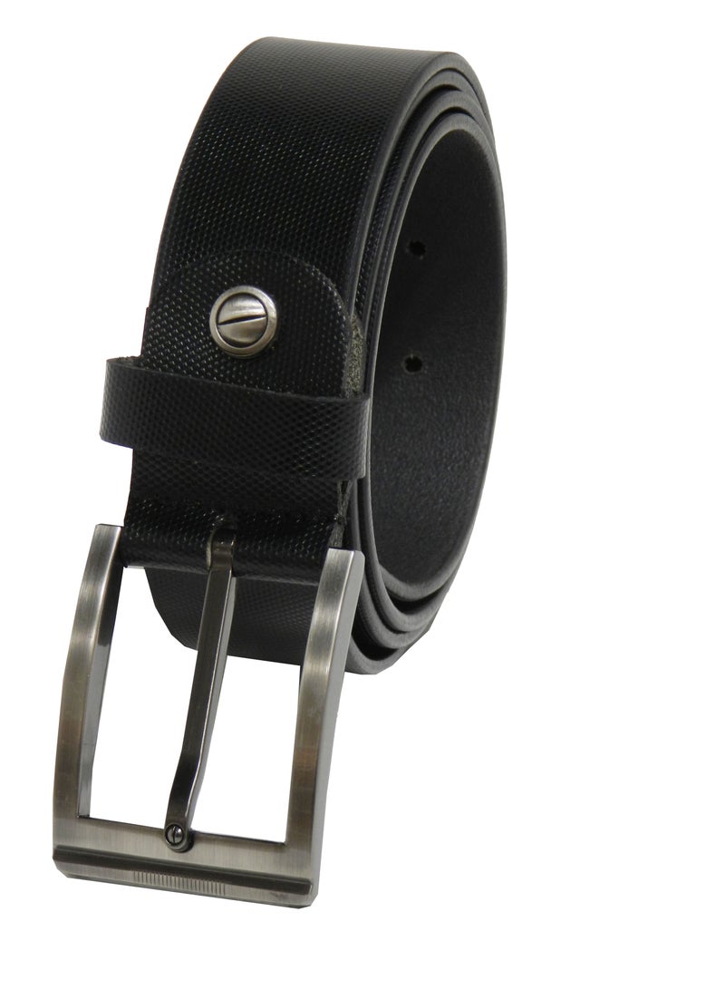 GENUINE LEATHER 35MM FORMAL AND CASUAL BLACK BELT FOR MENS