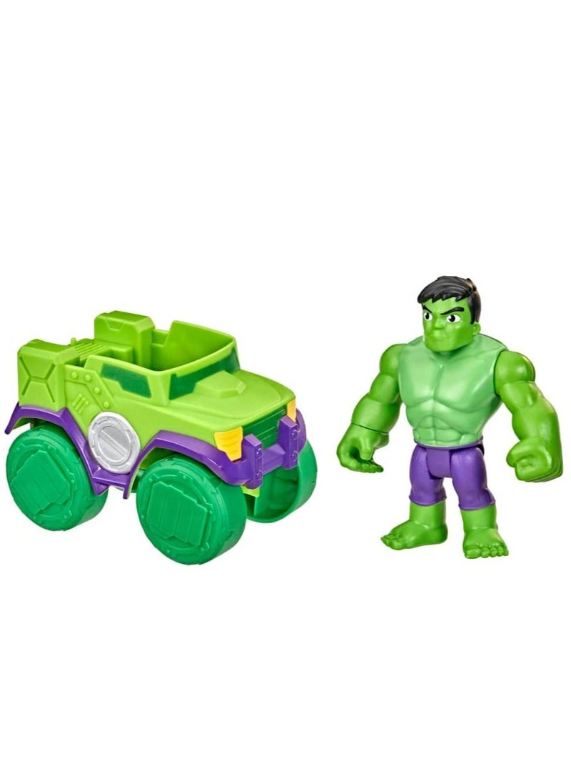 Hulk Action Figure and Smash Truck Vehicle
