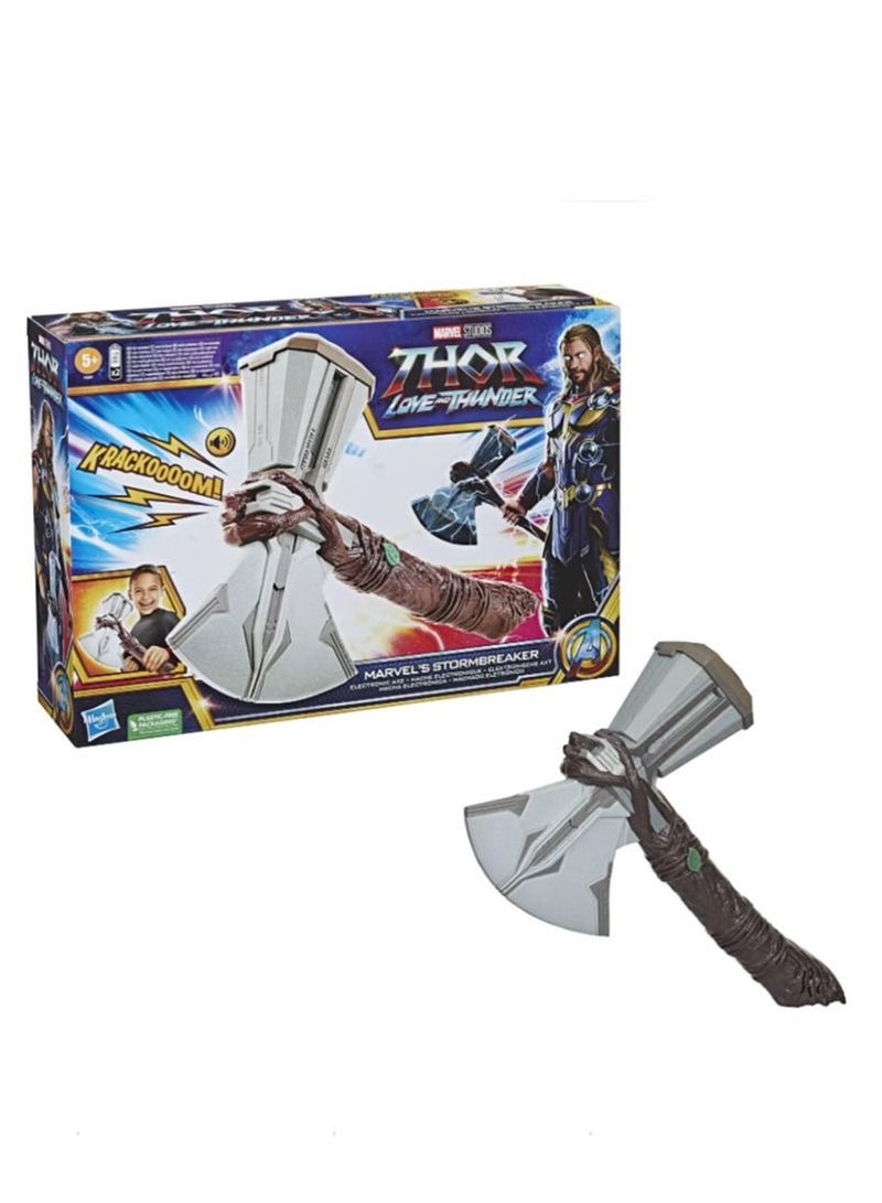 Marvel Thunder Stormbreaker Electronic Axe Thor Roleplay Toy with Sound FX
