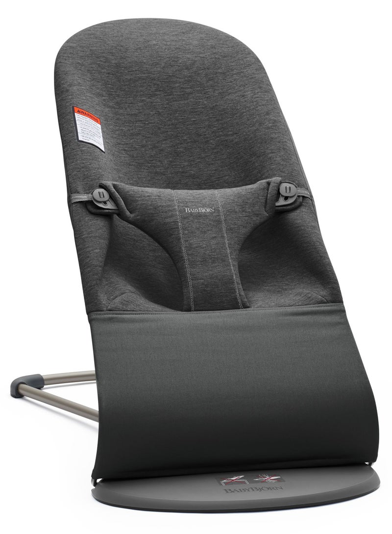 Baby Bouncer Bliss 3D Jersey Charcoal Grey