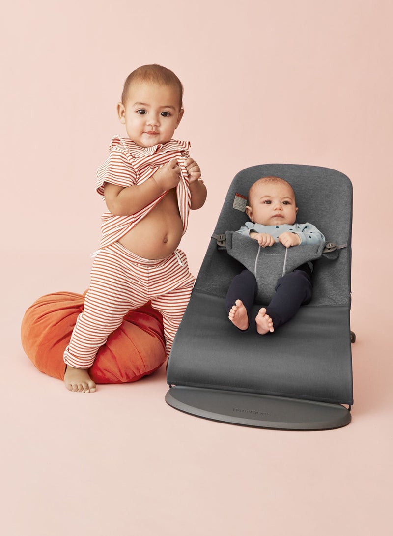 Baby Bouncer Bliss 3D Jersey Charcoal Grey