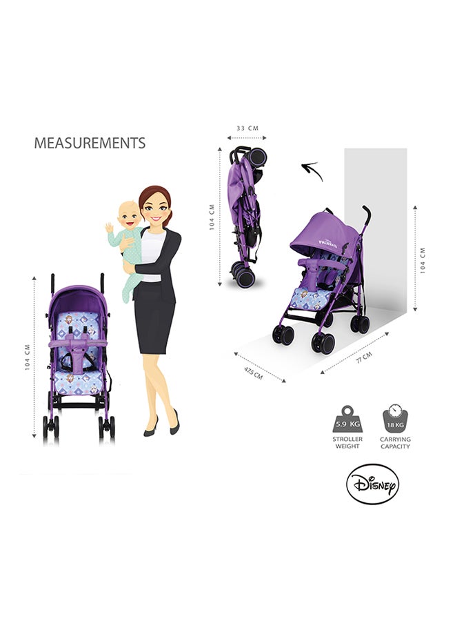 Frozen 2 Lightweight Adventure Stroller With Storage Cabin