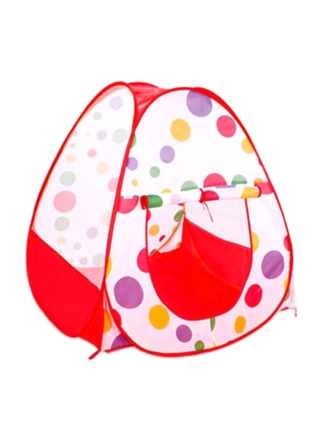 Polka Dots Foldable Tent With Balls 35.6x33.5x4.3cm