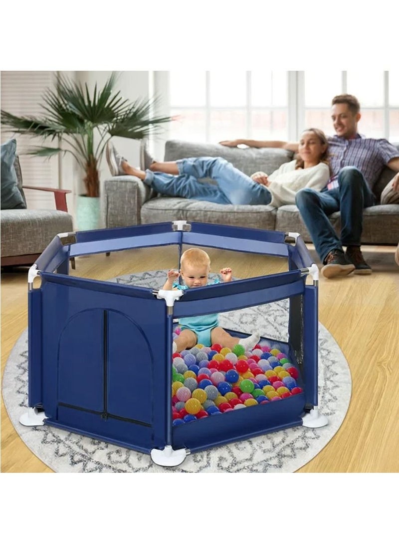 Baby Home Child Safety Fence, Playpens Foldable Baby Playard Palypen Home Child Safety Fence Playground Children Play Fence Washable 6-Panel and Crawling...