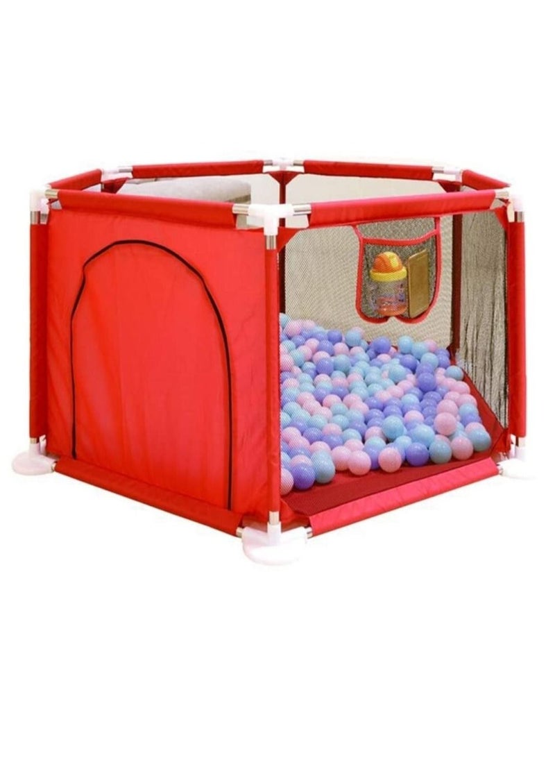Baby Playpen, Large Baby Playard, Playpen for Babies with Gate Indoor & Outdoor Kids Activity Center, Sturdy Safety Play Yard with Soft Breathable Mesh