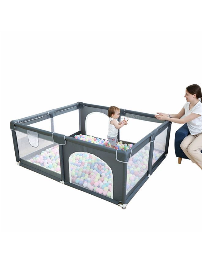 Children's play game fence indoor baby toddler safety fence baby crawling playground baby playpen 150 * 180 * 60 CM (Grey)
