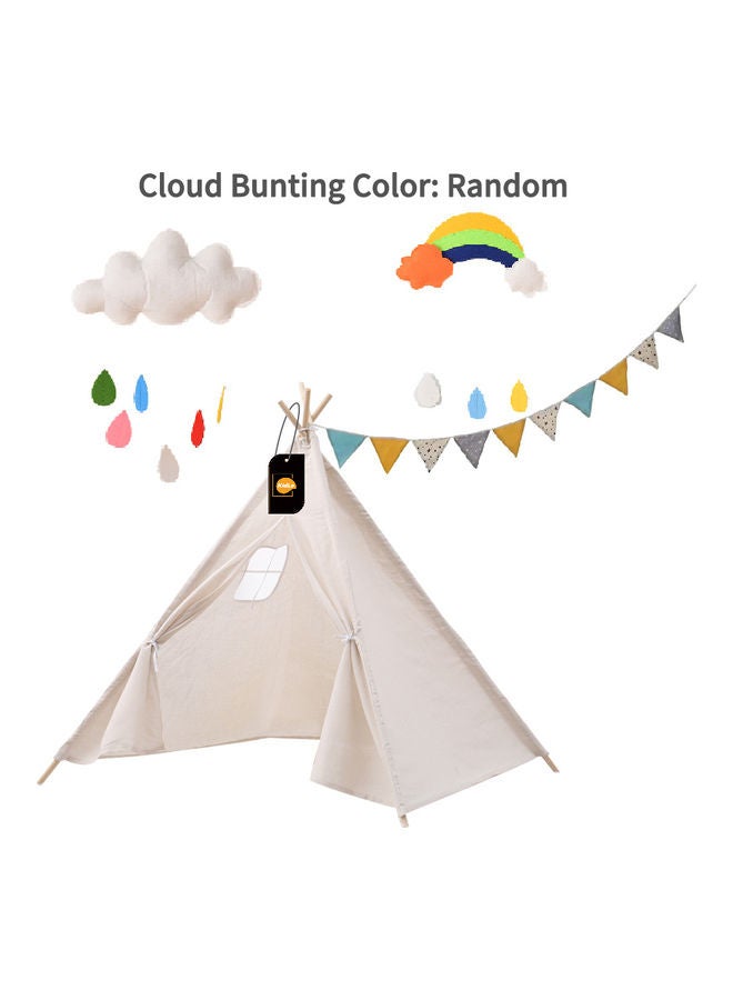 Portable Indian Cotton Carva Tipi Teepee Children's Tent For Kids 100x100x110cm