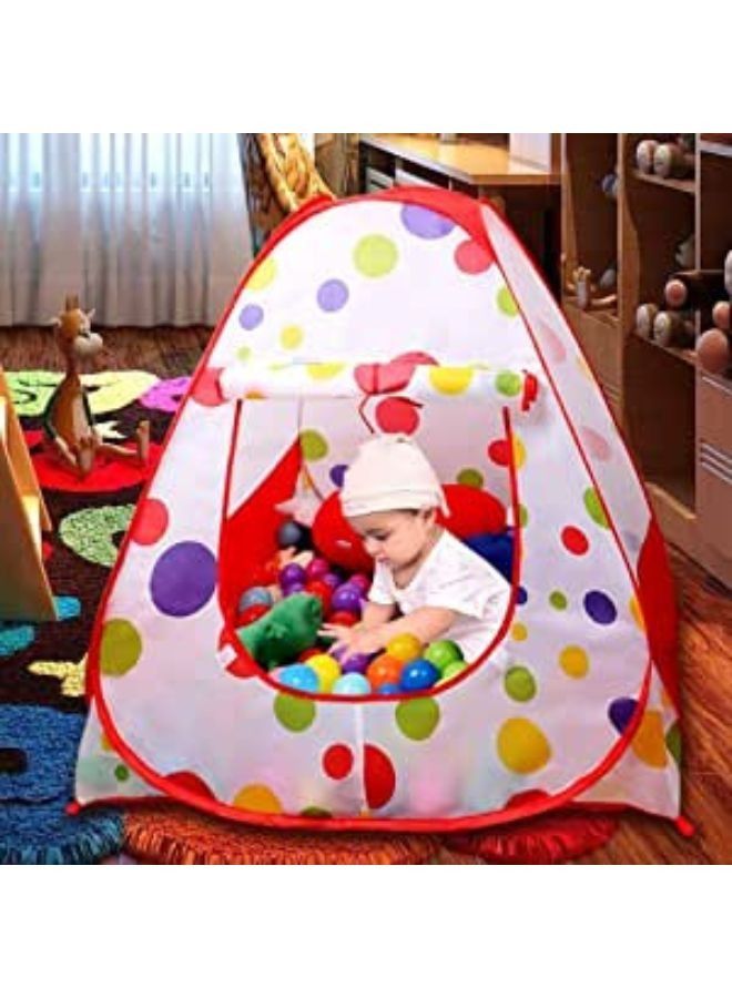 Tent Play House Foldable Pop UpTent Play Play House for Children Ocean ball Pool Indoor and Outdoor Including:100 Pcs Colorful Soft Plastic Ocean Fun Ball