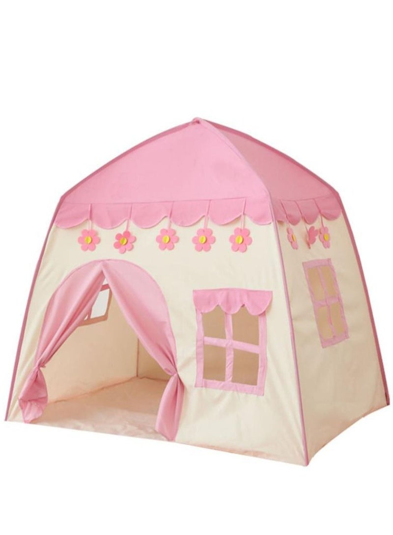 Kids Pink Flower Indoor Tent